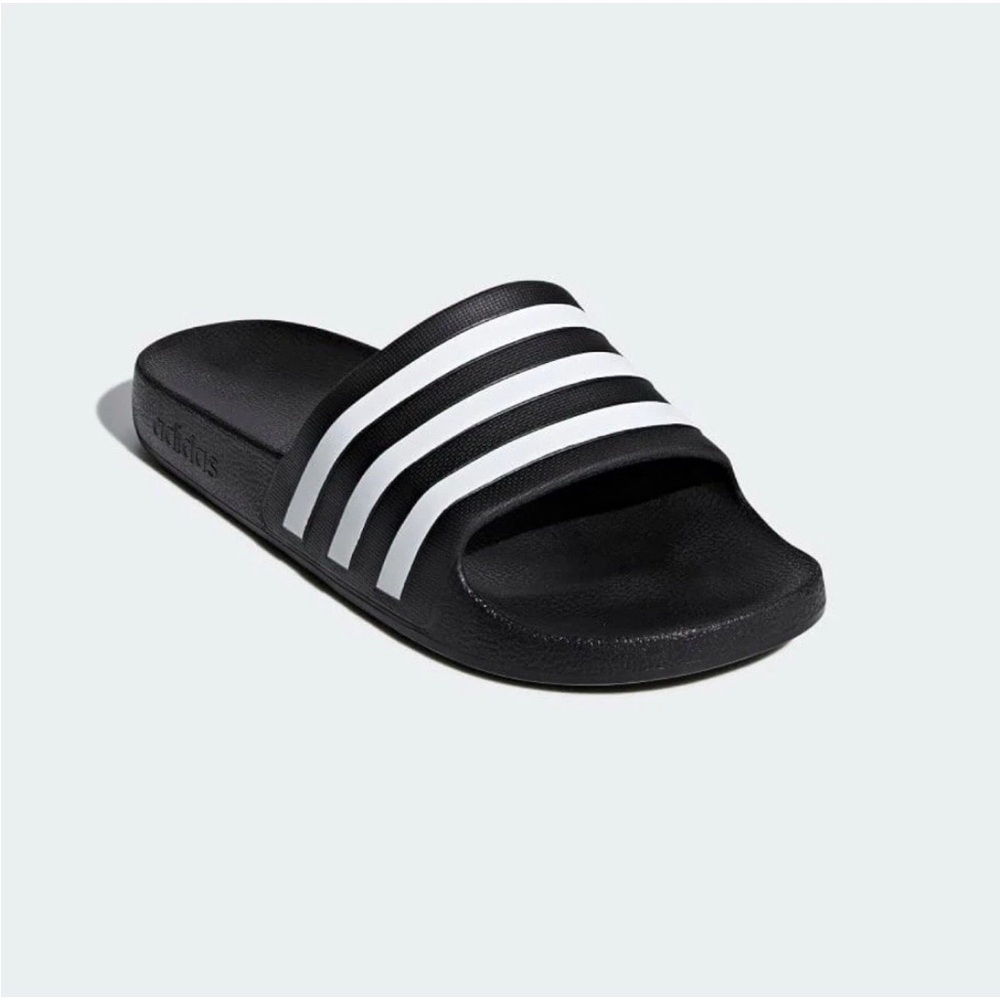 Adidas Aqua Cloudfoam Slides men’s size 11 black and white - Picture 5 of 10
